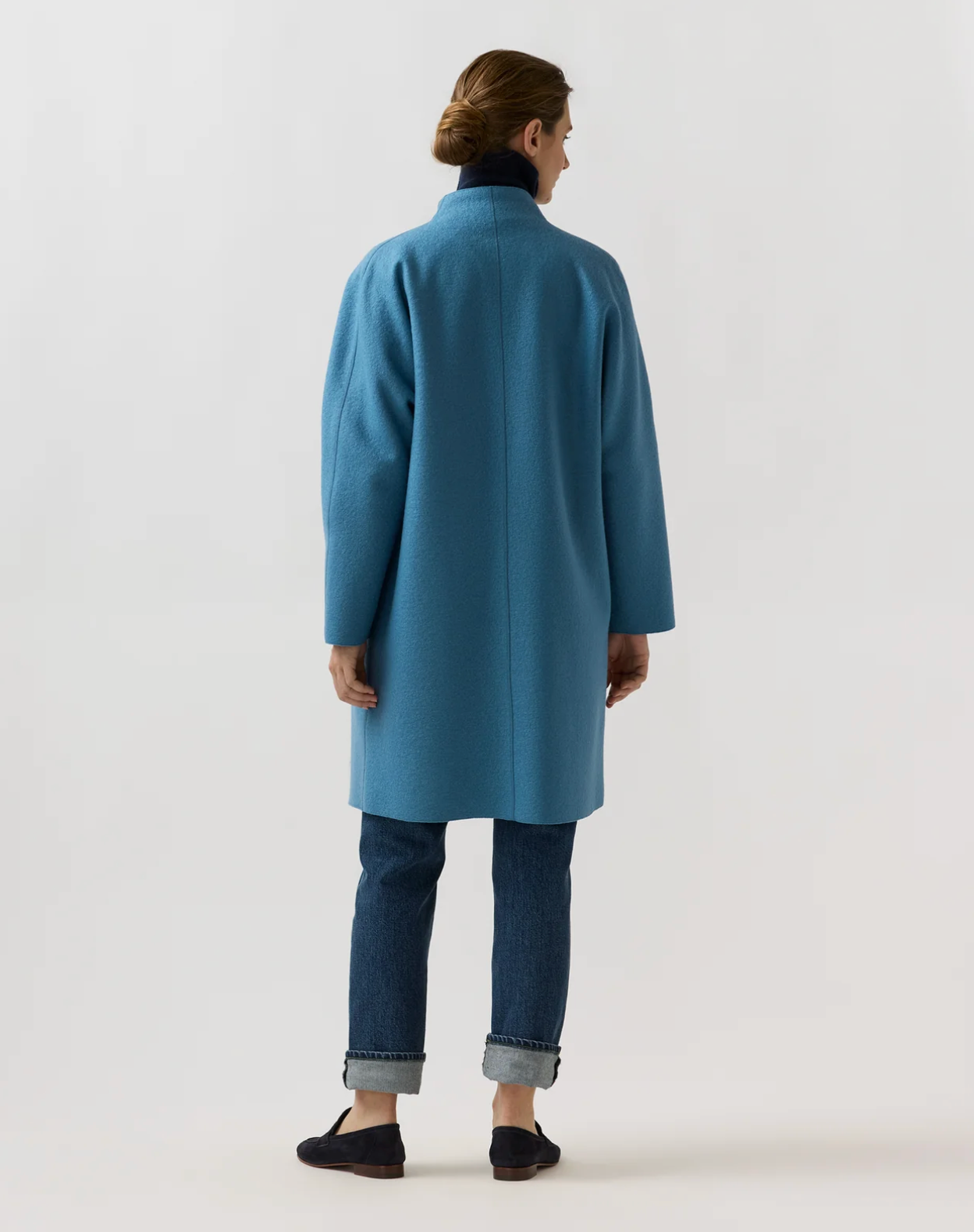 Kimono Carina Coat in Delft Blue-Outerwear-Mashburn-Delft Blue-XS-Mercantile Portland