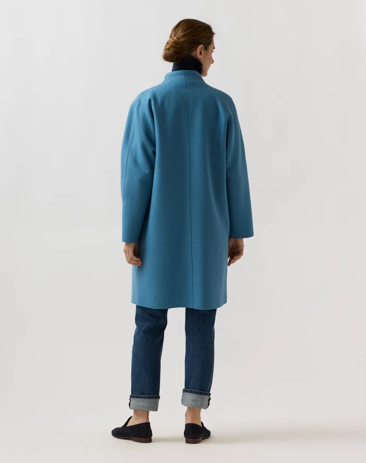 Kimono Carina Coat in Delft Blue-Outerwear-Mashburn-Delft Blue-XS-Mercantile Portland