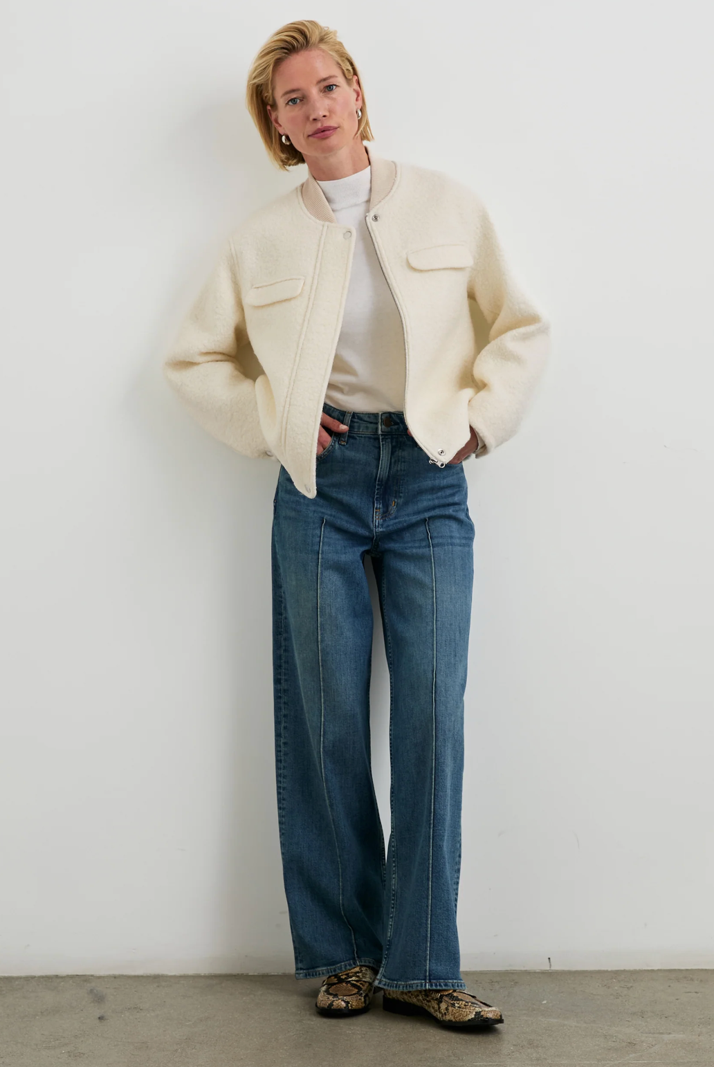 Kinsley Jacket-Clothing-Rails-Ivory-XS-Mercantile Portland