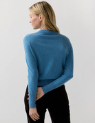 Kit Cashmere Crew in Heather Cerulean-Sweaters-Mashburn-Heather Cerulean-XS-Mercantile Portland
