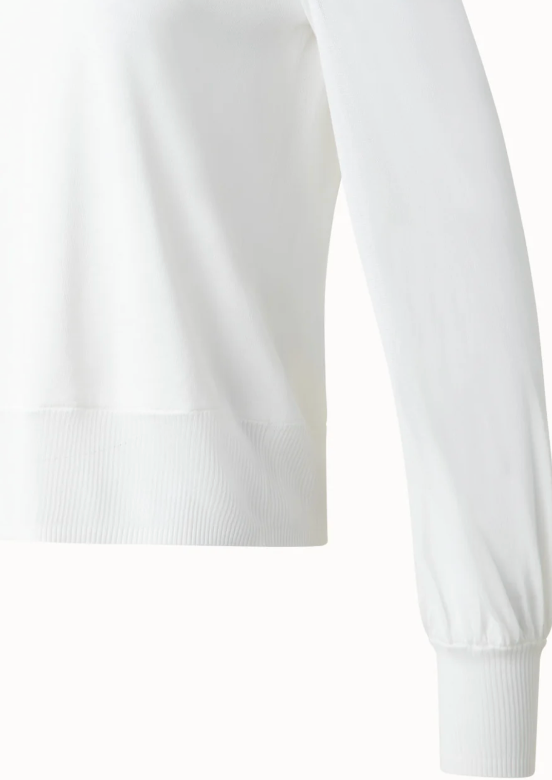 Knit Sweater with Sheer Neckline and Sleeves-Sweaters-Akris Punto-2-Cream-Mercantile Portland