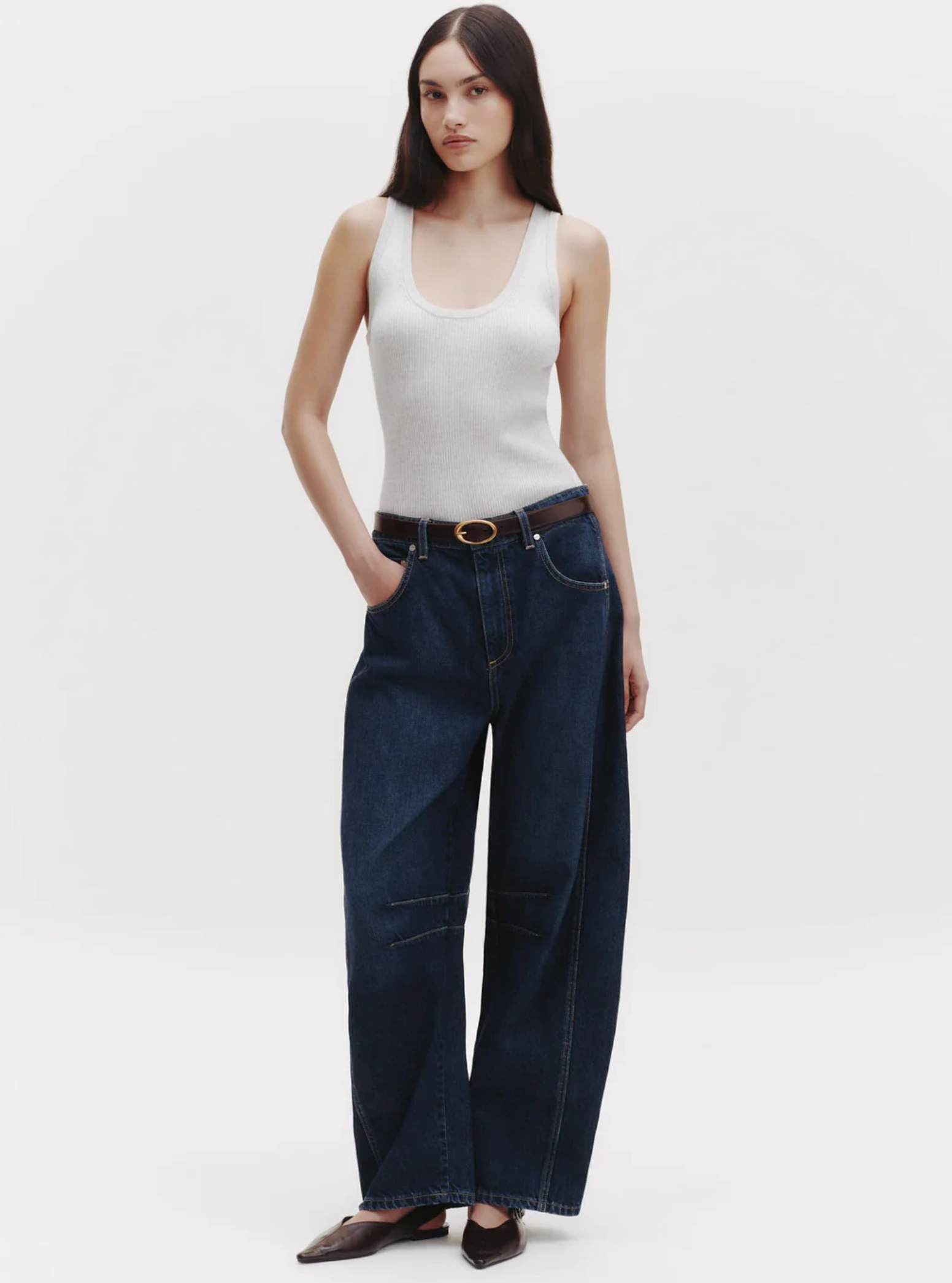 Knit Tank-Tops-TWP-White Heather Grey-XS-Mercantile Portland