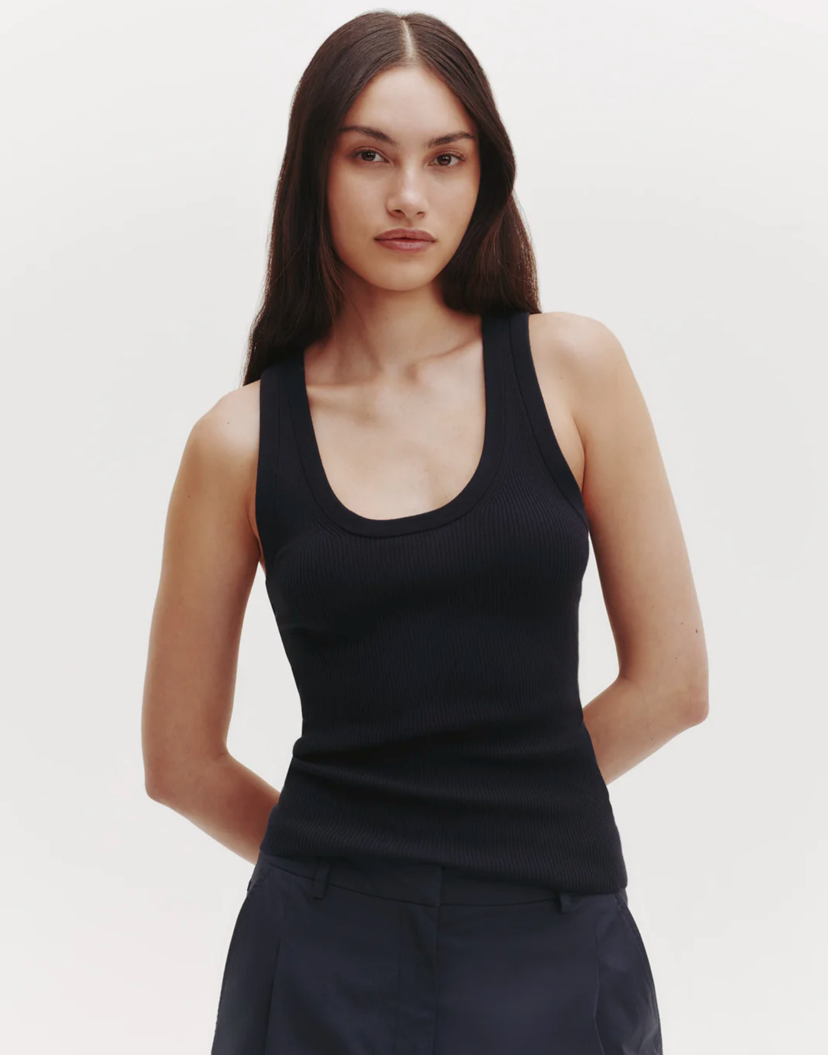 Knit Tank-Tops-TWP-Midnight-XS-Mercantile Portland