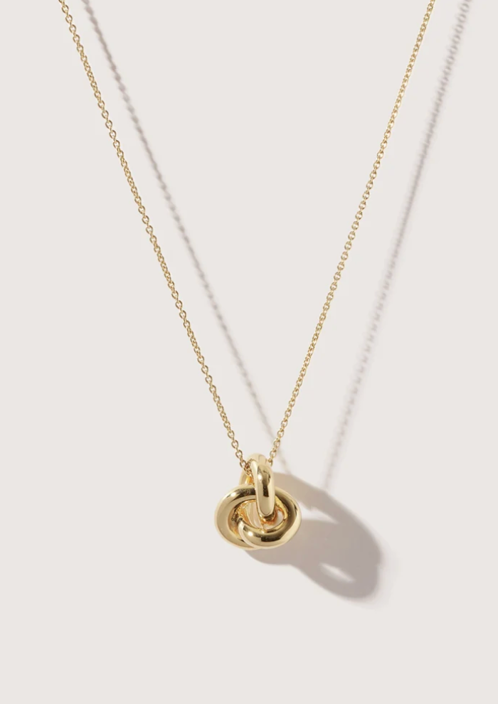 Knot Necklace in Gold Vermeil-Jewelry-Otiumberg-Yellow Gold-OS-Mercantile Portland