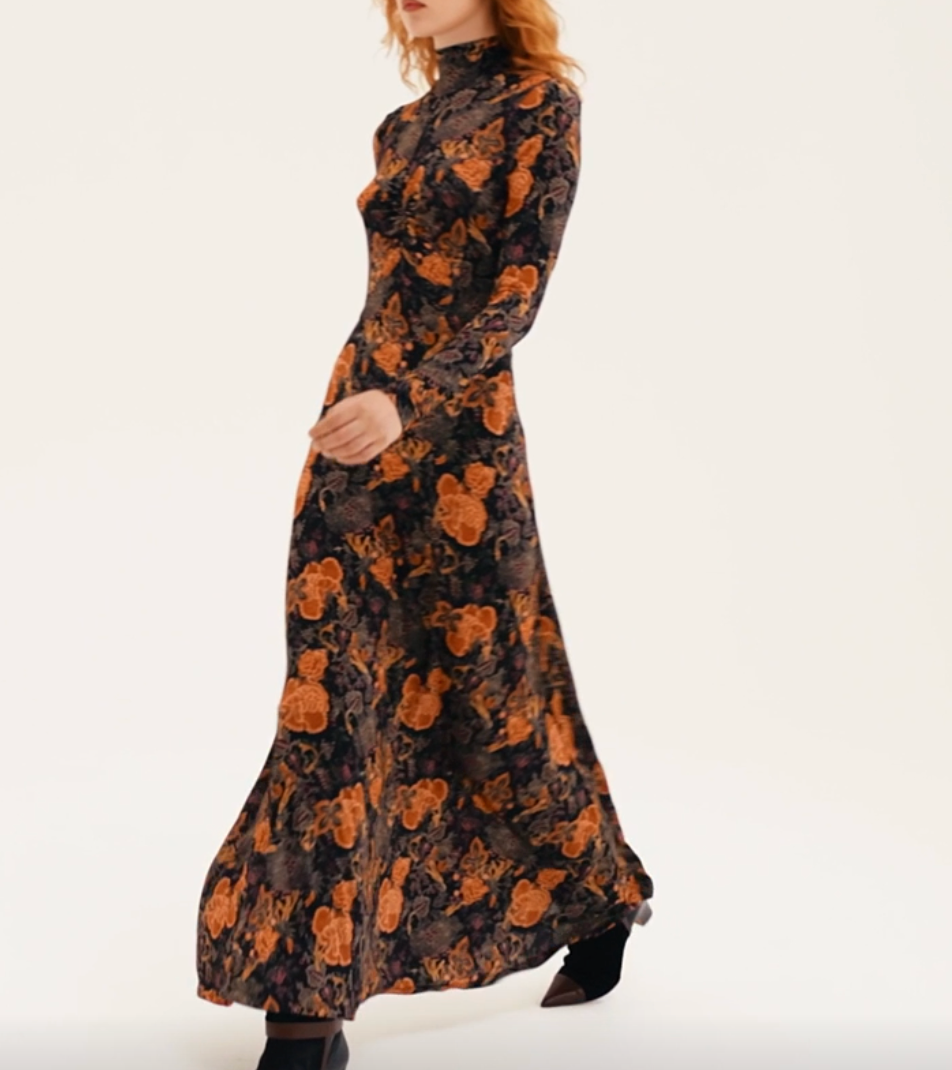 Koa Jersey Dress-Clothing-Ulla Johnson-Night Lily-S-Mercantile Portland