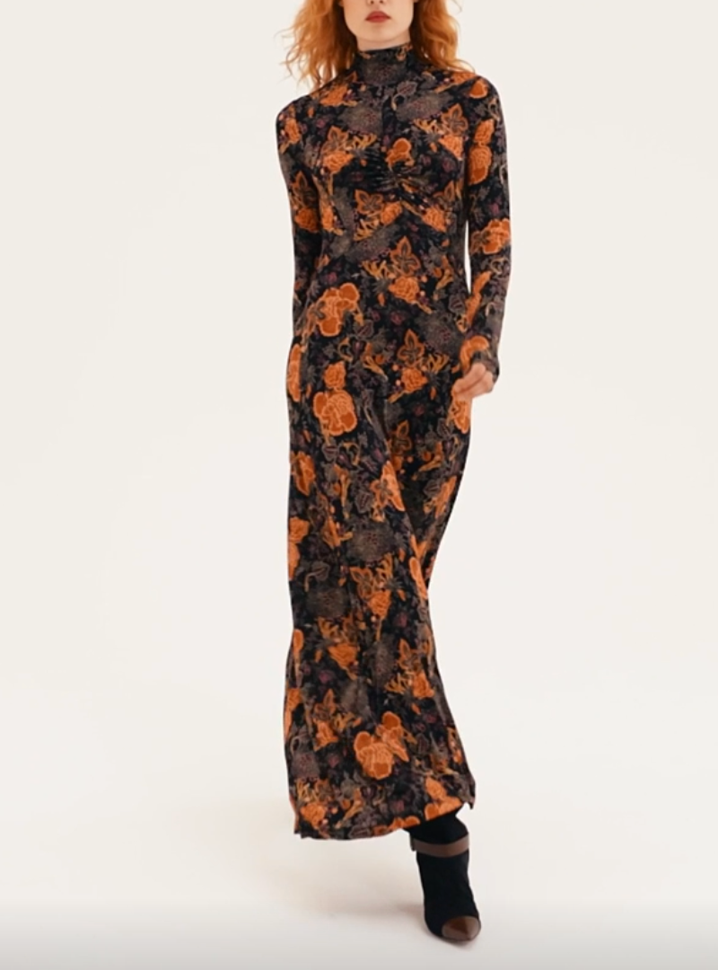 Koa Jersey Dress-Clothing-Ulla Johnson-Night Lily-S-Mercantile Portland
