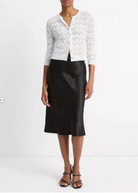 Lace Stitch Cardigan-Clothing-Vince-Optic White-S-Mercantile Portland