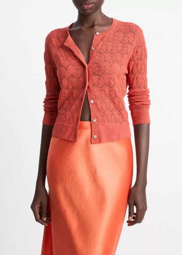 Lace Stitch Cardigan-Clothing-Vince-Terra-S-Mercantile Portland