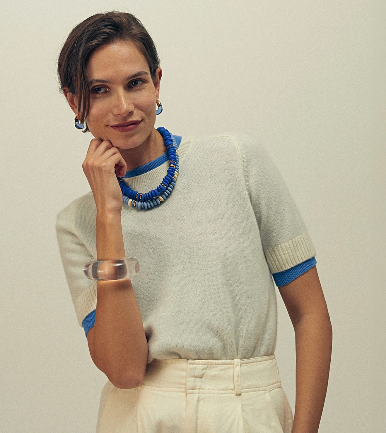 Laguna Necklace in Dark Electric Blue-Jewelry-Lizzie Fortunato-Deep Electric Blue-OS-Mercantile Portland