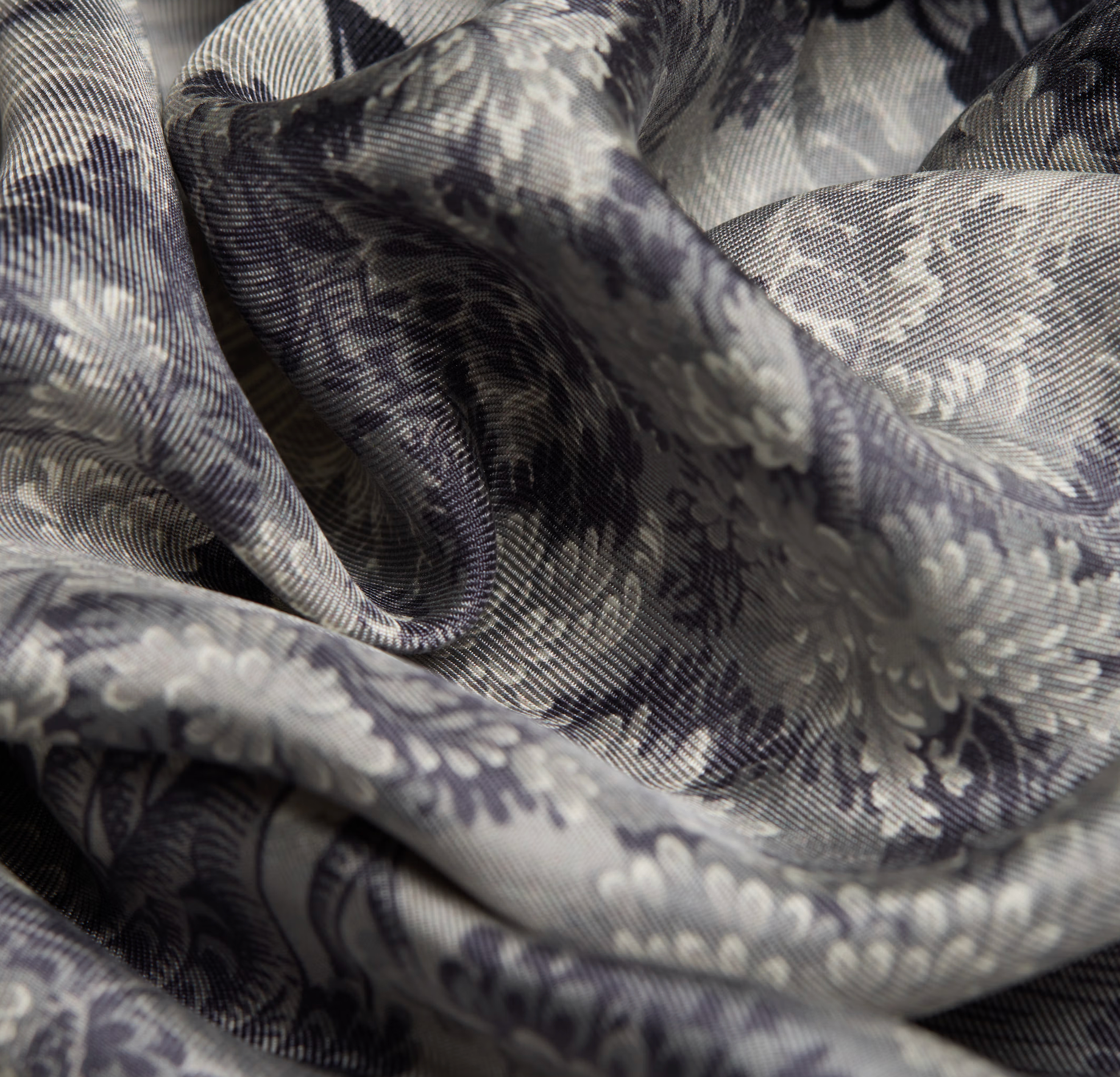 Lake Como Silk Scarf-Scarves and Wraps-Inoui Editions-Grey-OS-Mercantile Portland