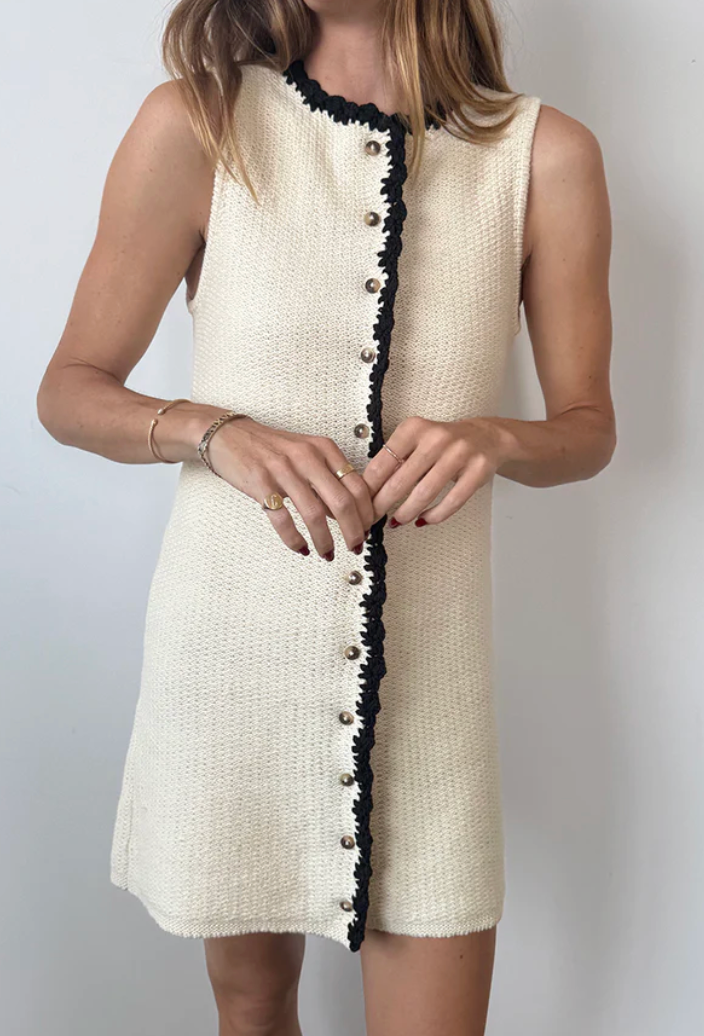 Lalia Ivory Knit Dress-Dresses-Ciao Lucia-Ivory-XXS-Mercantile Portland