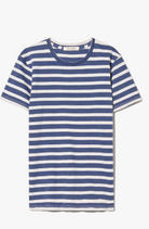 Lana Crewneck Striped Tee-Clothing-Nili Lotan-XS-French Blue/Off White Stripe-Mercantile Portland