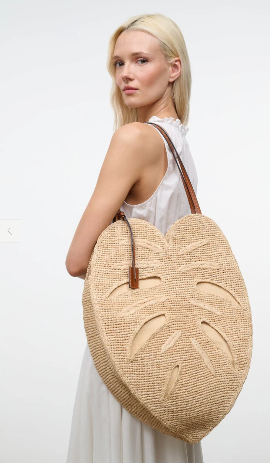 Large Palm Raffia Bag-Handbags-Staud-Natural-One size-Mercantile Portland