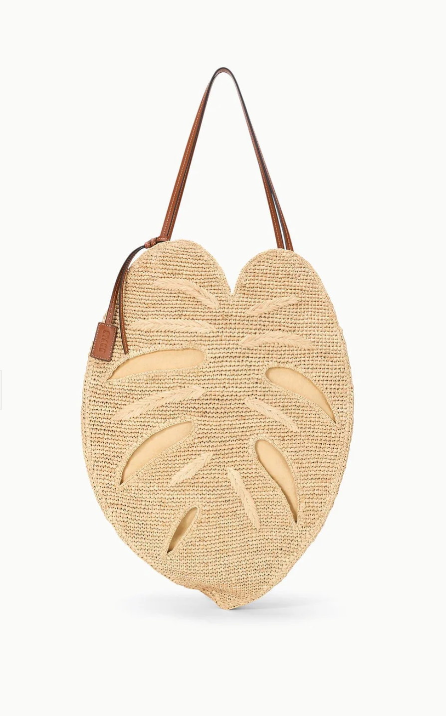 Large Palm Raffia Bag-Handbags-Staud-Natural-One size-Mercantile Portland