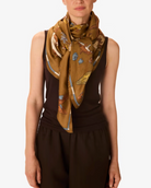 Large Square Atlas Scarf in Beige Print-Scarves and Wraps-Inoui Editions-Beige-OS-Mercantile Portland