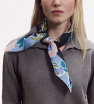 Large Square Flowered Scarf-Scarves and Wraps-Épice-Caramel-OS-Mercantile Portland