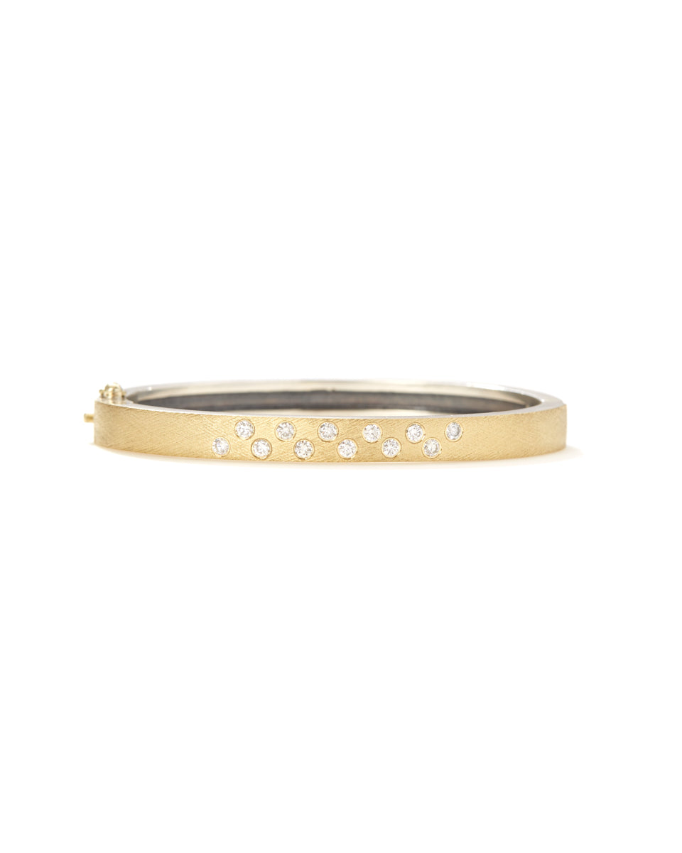 Laura 6mm Yellow Gold Bangle-Accessories-Rene Escobar-Mercantile Portland