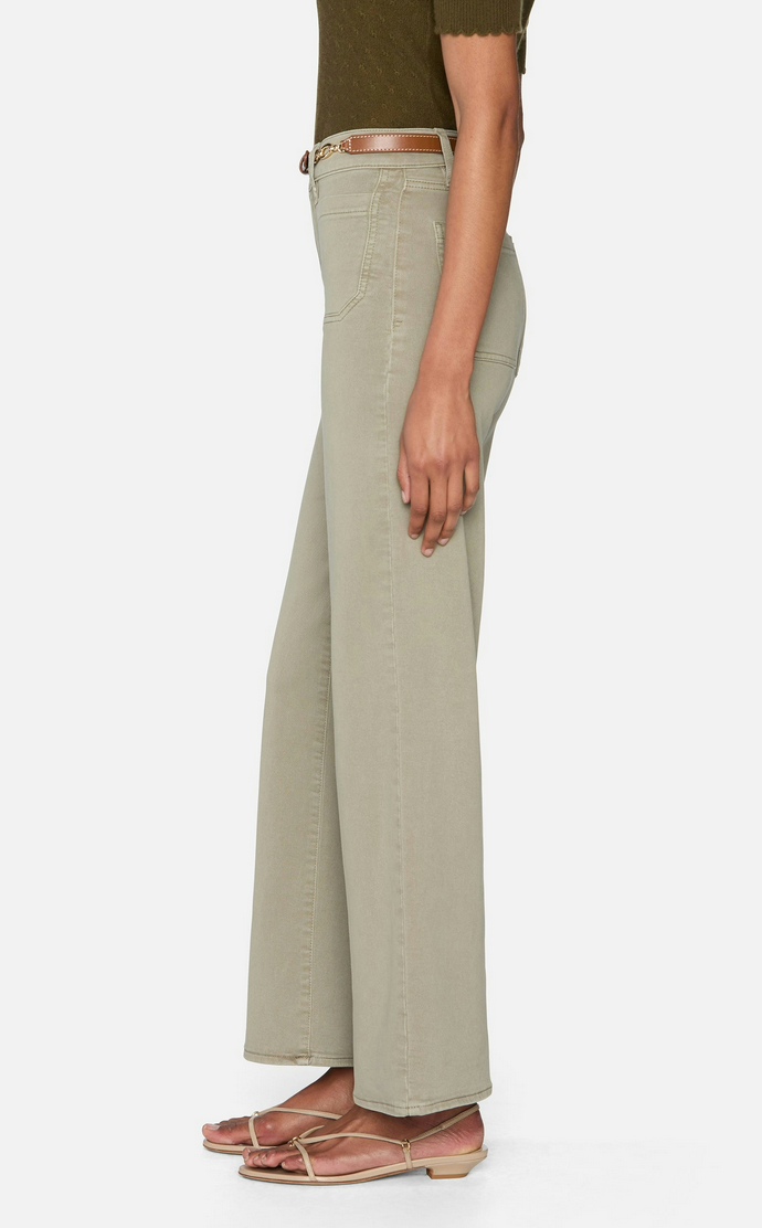 Le Slim Palazzo Modernist Pocket in Thyme-Clothing-Frame-Thyme-23-Mercantile Portland