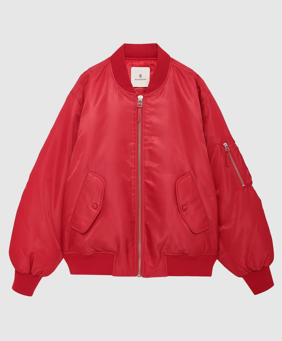 Leon Bomber in Red-Jackets-Anine Bing-Red-XS-Mercantile Portland