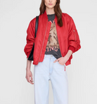 Leon Bomber in Red-Jackets-Anine Bing-Red-XS-Mercantile Portland