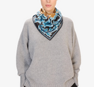 Leonard Square Scarf in Blue-Accessories-Inoui Editions-Blue-OS-Mercantile Portland
