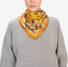 Leonard Square Scarf in Saffron-Staging-Inoui Editions-Saffron-OS-Mercantile Portland