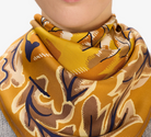 Leonard Square Scarf in Saffron-Staging-Inoui Editions-Saffron-OS-Mercantile Portland