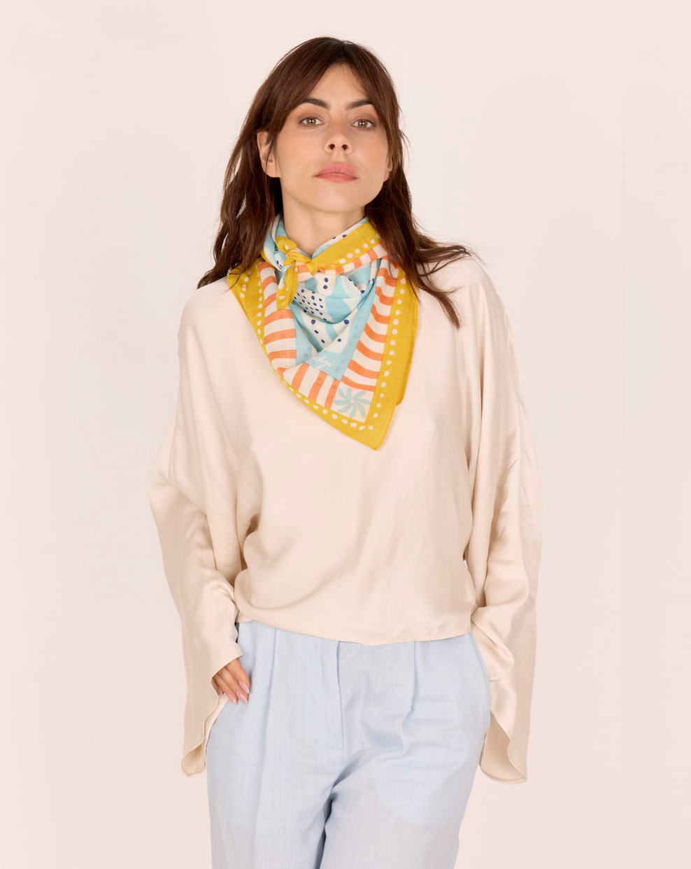 Liberte Bleu Scarf-Accessories-Maradji-Blue-OS-Mercantile Portland