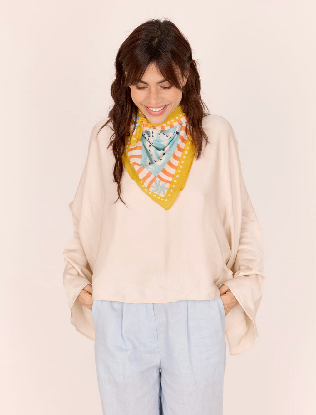 Liberte Bleu Scarf-Accessories-Maradji-Blue-OS-Mercantile Portland