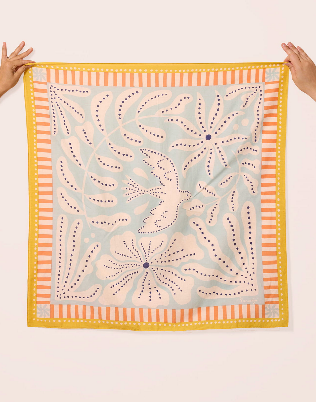 Liberte Bleu Scarf-Accessories-Maradji-Blue-OS-Mercantile Portland