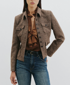 Lily Silk Blouse in Cognac-Shirts-Nili Lotan-Cognac-XS-Mercantile Portland