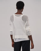 Linen Gauze Sweater-Sweaters-ATM-Chalk-S-Mercantile Portland