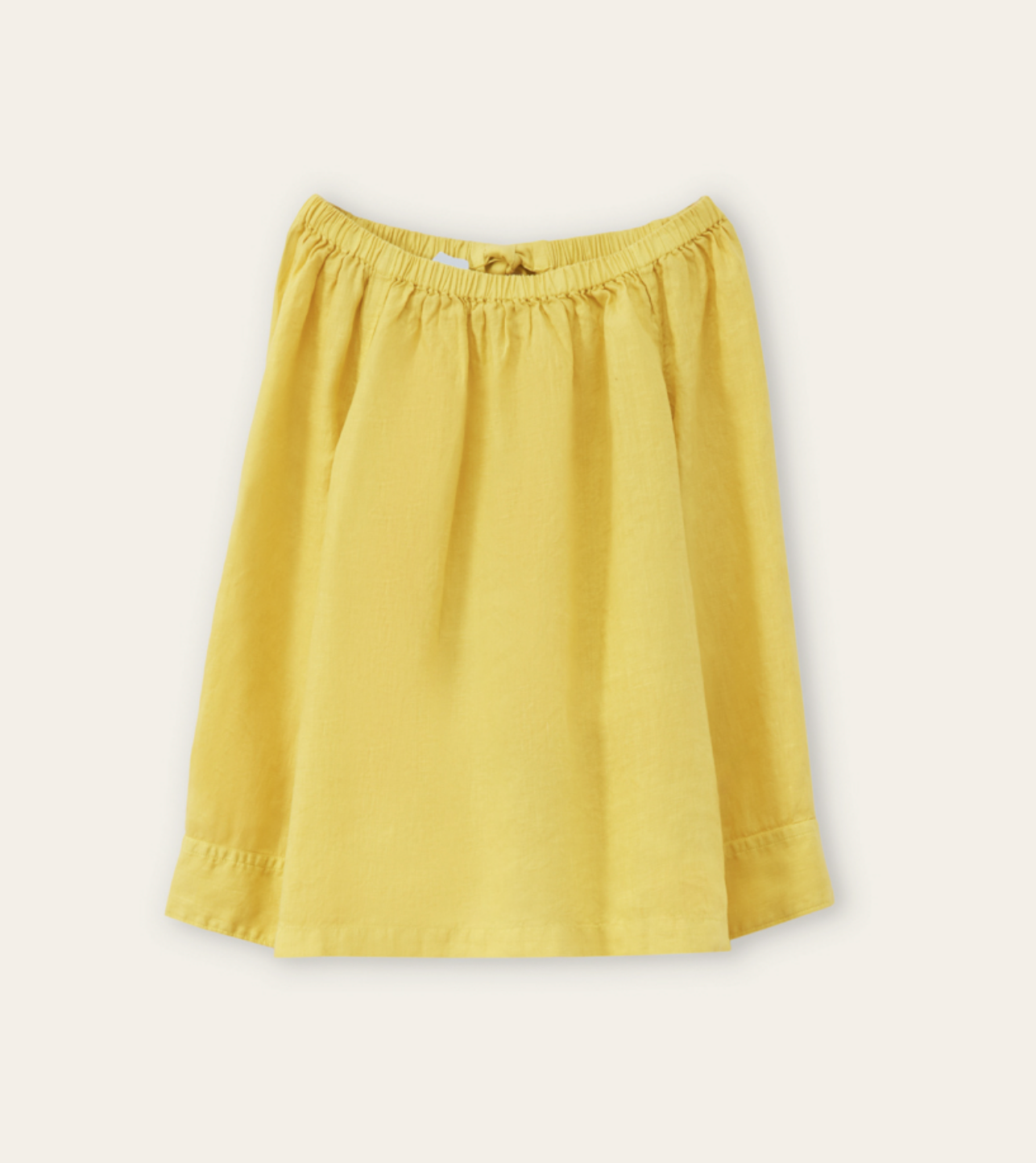 Linen Off-Shoulder Shirt-Clothing-Rosso35-Lemon-38-Mercantile Portland