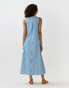 Lise Maxi Dress-Dresses-Mashburn-BLUE/WHT-L-Mercantile Portland
