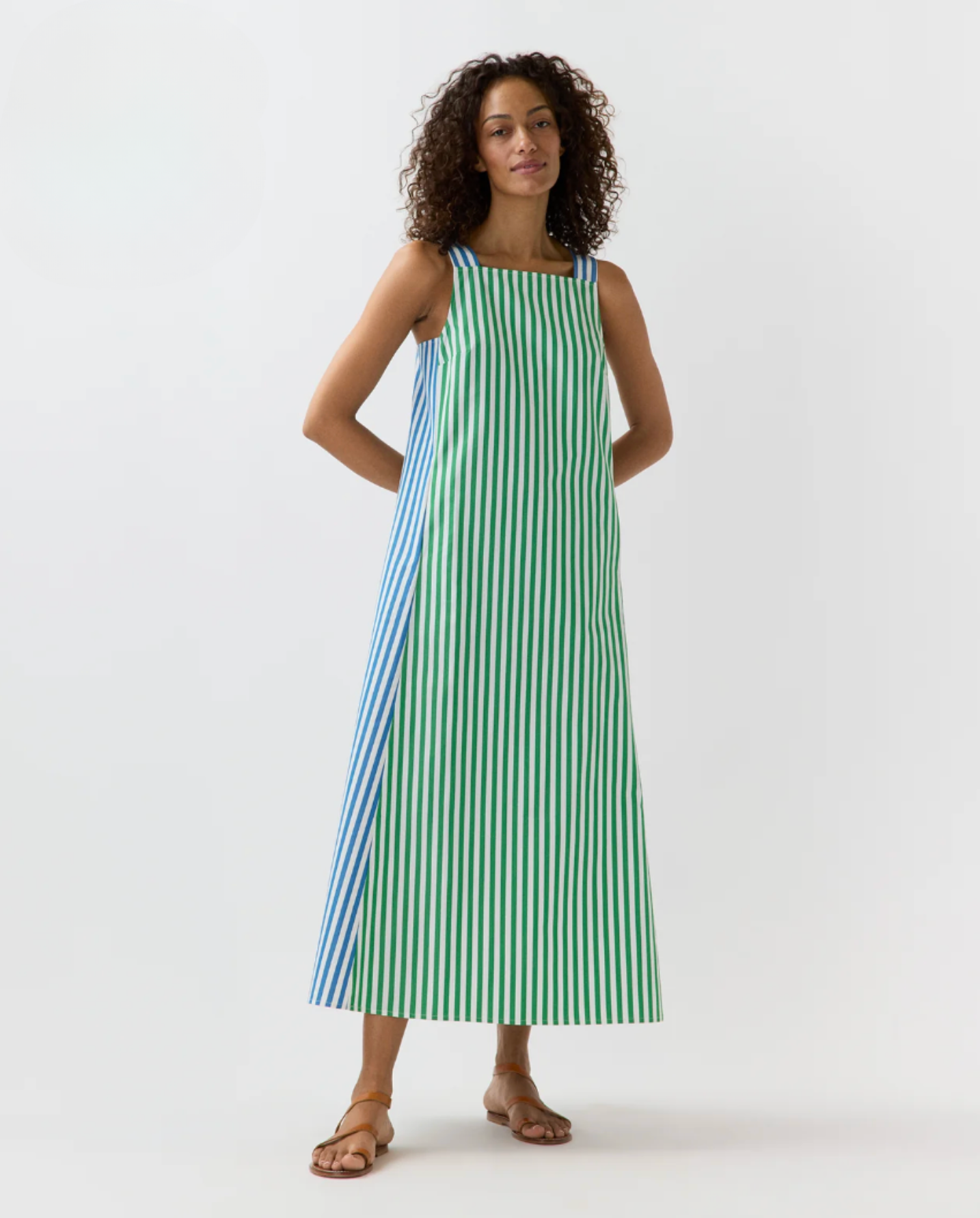 Lise Maxi Dress-Dresses-Mashburn-BLUE/WHT-L-Mercantile Portland