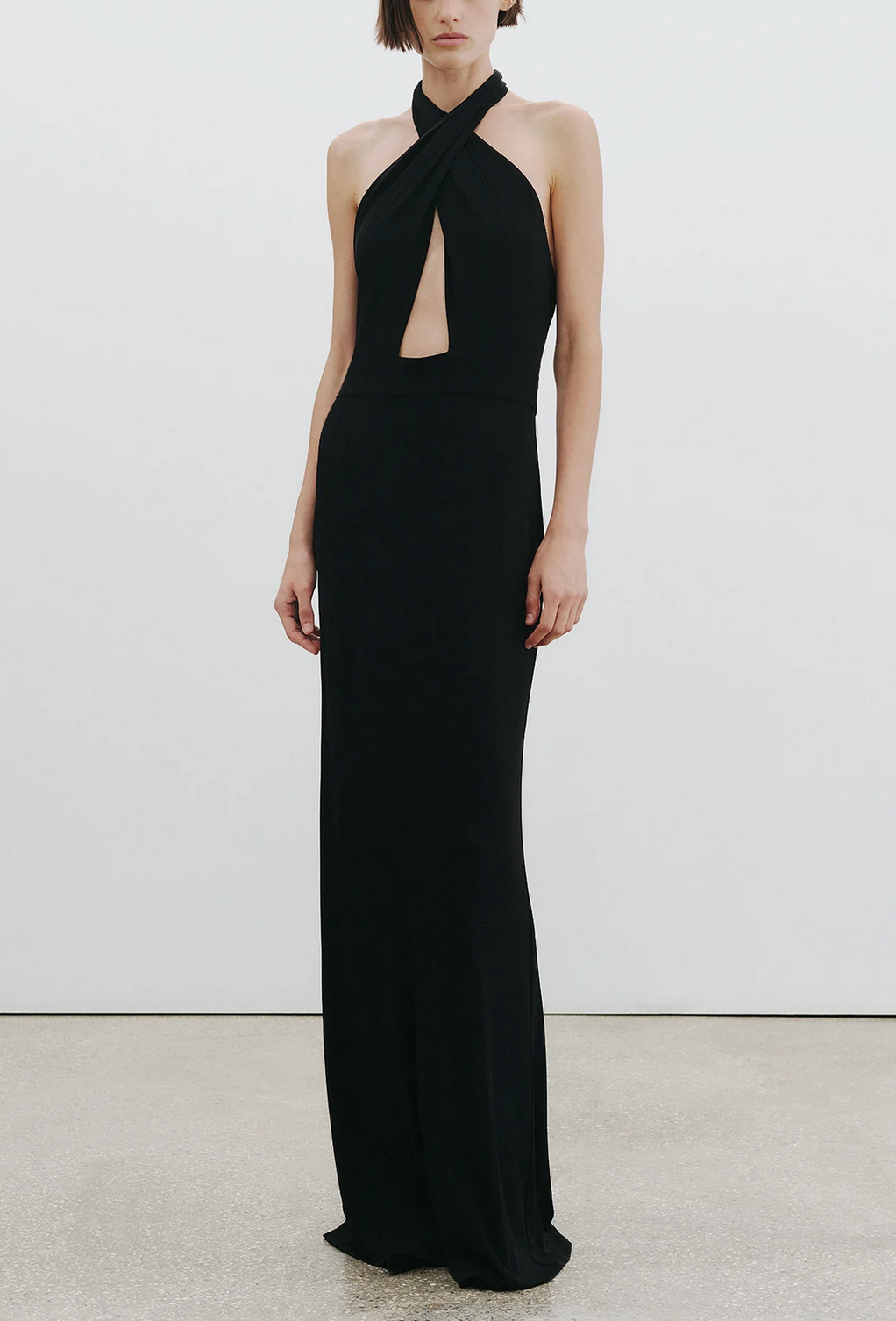 Lita Gown in Black-Dresses-Nili Lotan-Black-2-Mercantile Portland