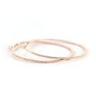 Lizzie Hoops in White Gold-Jewelry-Zofia Day-WG-.75-Mercantile Portland