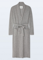 Long Cashmere Robe in Heather Grey-Sleepwear-White + Warren-Heather Grey-XS-Mercantile Portland