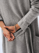 Long Cashmere Robe in Heather Grey-Sleepwear-White + Warren-Heather Grey-XS-Mercantile Portland