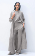 Long Cashmere Robe in Heather Grey-Sleepwear-White + Warren-Heather Grey-XS-Mercantile Portland