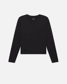 Long Sleeve Baby Tee-Tops-Frame-Black-XS-Mercantile Portland