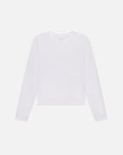 Long Sleeve Baby Tee-Tops-Frame-White-XS-Mercantile Portland