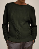 Long Sleeve Lozenge Crew-Sweaters-Liviana Conti-Sottobosco-XS-Mercantile Portland