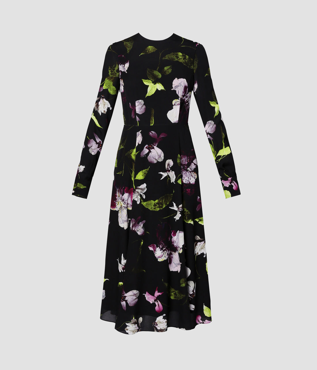 Long Sleeve Midi Dress-Dresses-Erdem-Black-0-Mercantile Portland