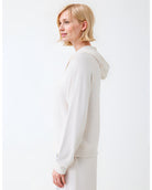 Long Sleeve Pullover Hoodie-Sweaters-Majestic Filatures-Cream-1-Mercantile Portland