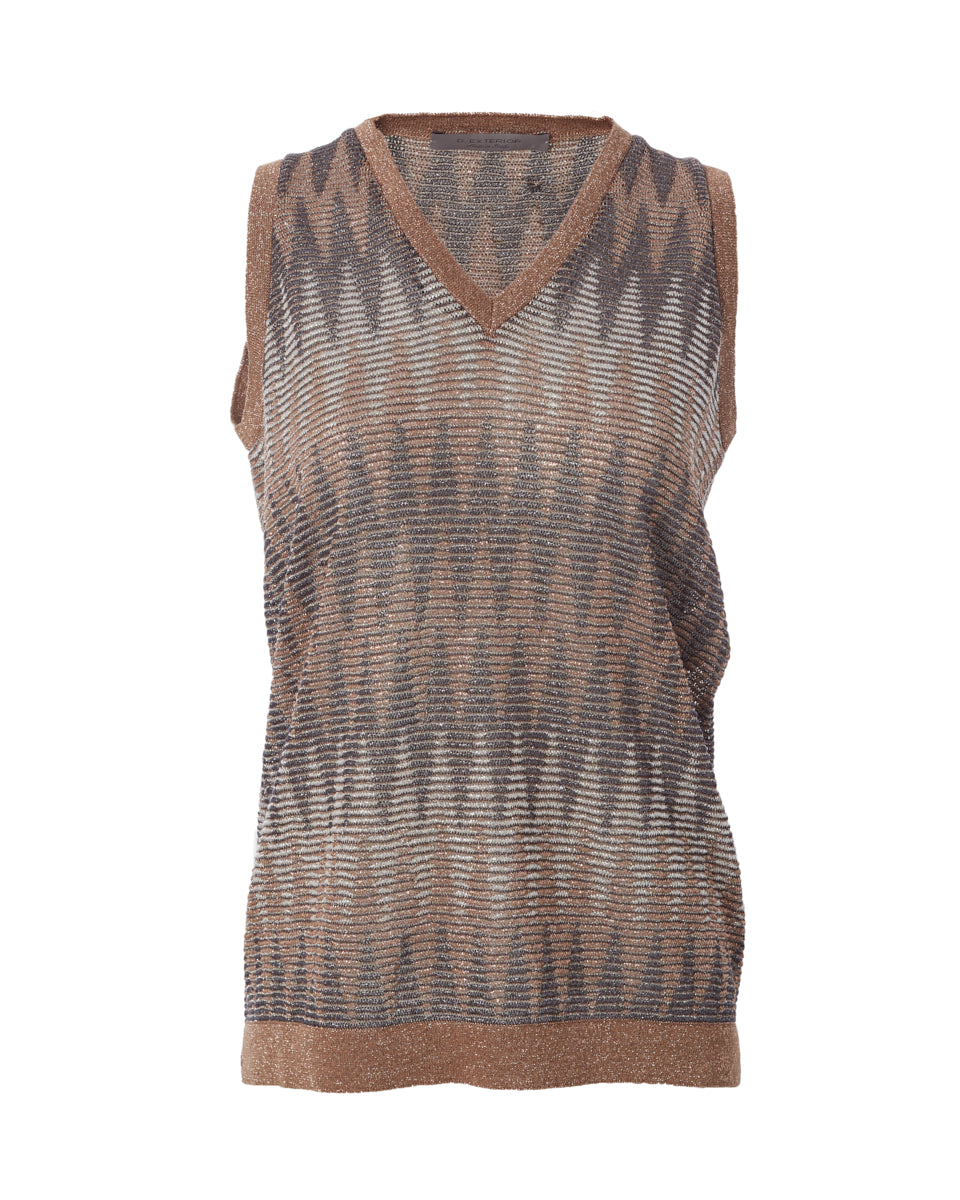 Long V Neck Tank-Tops-D Exterior-Copper • D Exterior-XS-Mercantile Portland