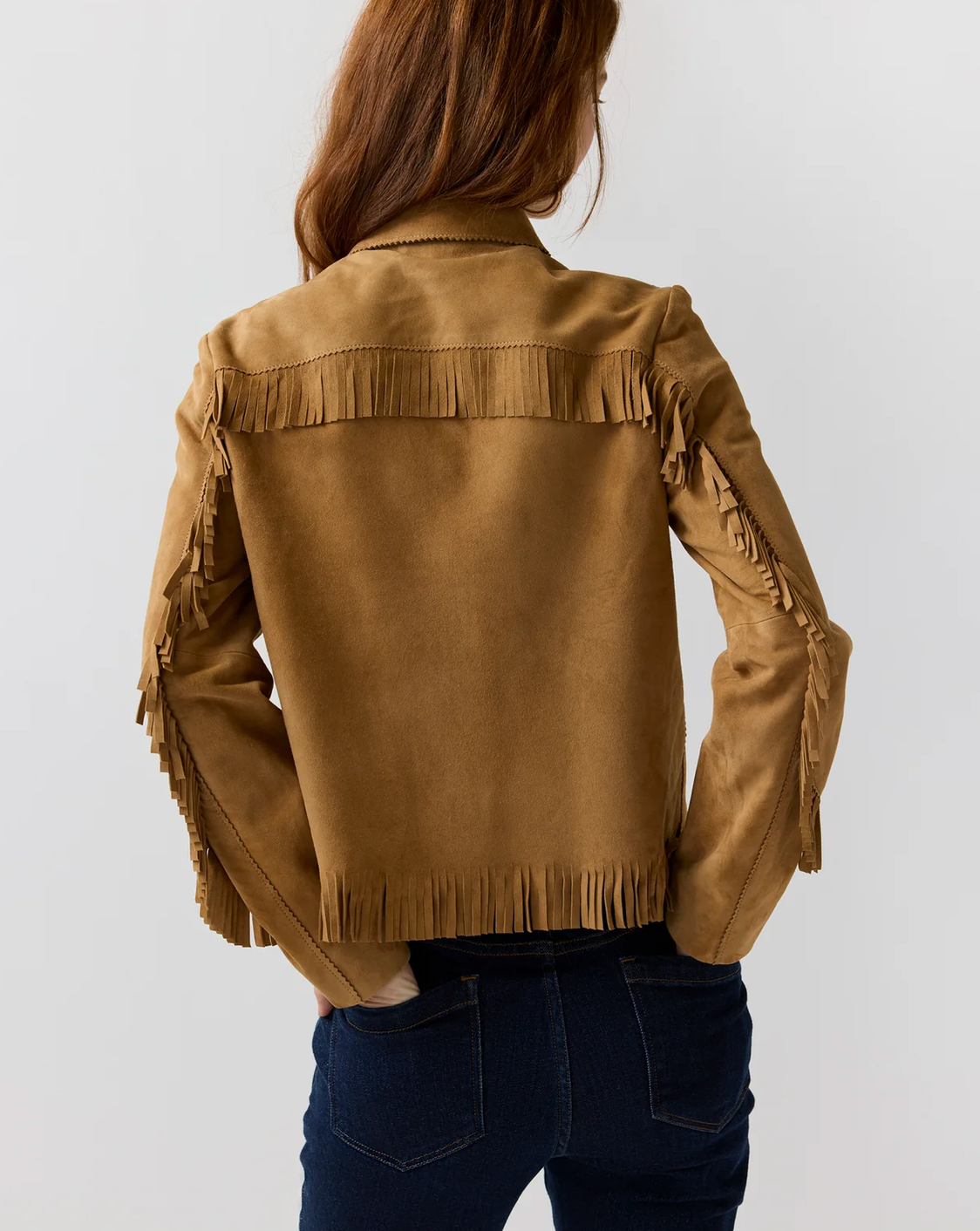 Lorena Jacket in Camel Suede-Jackets-Mashburn-Camel-XS-Mercantile Portland