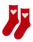 Love Cashmere Crew in Red-Socks-HANSEL FR BASEL-Red-O/S-Mercantile Portland