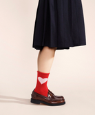 Love Cashmere Crew in Red-Socks-HANSEL FR BASEL-Red-O/S-Mercantile Portland