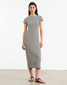 Lucinda Stripe Dress-Clothing-Nili Lotan-Black Ivory-XS-Mercantile Portland